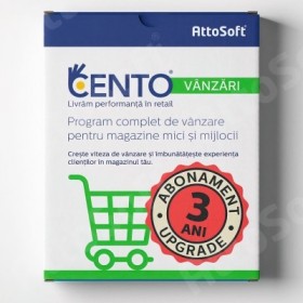 Upgrade program vânzări magazin CENTO Vânzări abonament 3 ani