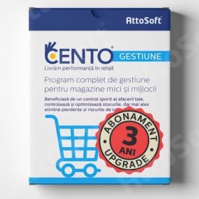 Upgrade program gestiune magazin CENTO Gestiune abonament 3 ani