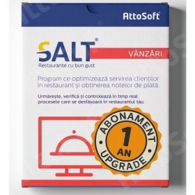 Upgrade program vânzări restaurant SALT Vânzări abonament 1 an 